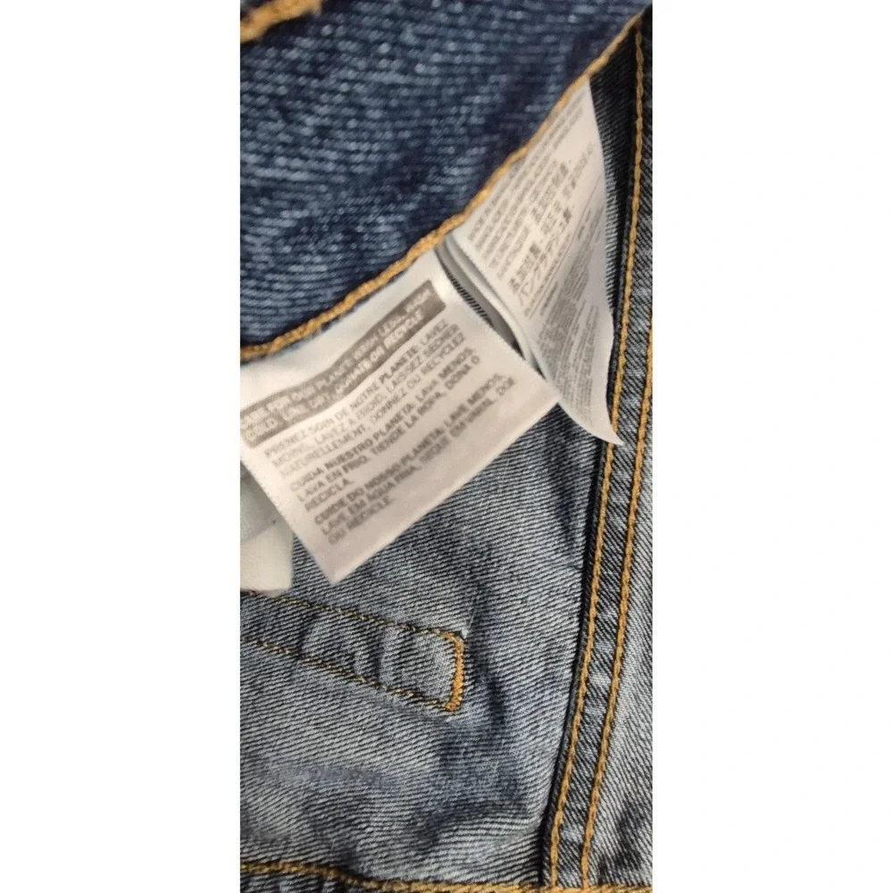 Levi Strauss men's 505 dark wash denim blue jeans‎ 36x30 100% Cotton